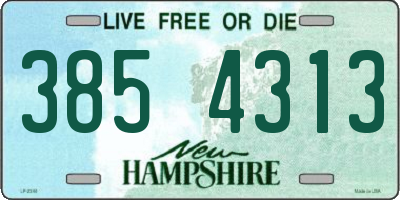 NH license plate 3854313