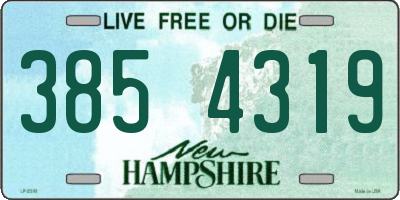 NH license plate 3854319