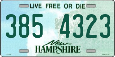 NH license plate 3854323