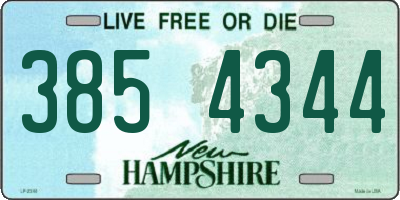 NH license plate 3854344