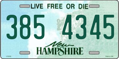 NH license plate 3854345