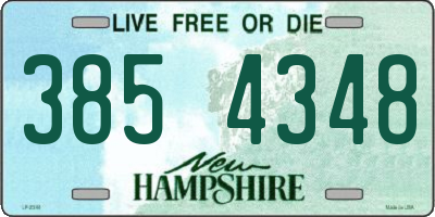 NH license plate 3854348