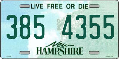 NH license plate 3854355