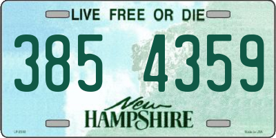 NH license plate 3854359