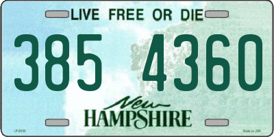 NH license plate 3854360