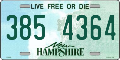 NH license plate 3854364