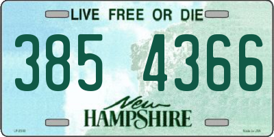 NH license plate 3854366