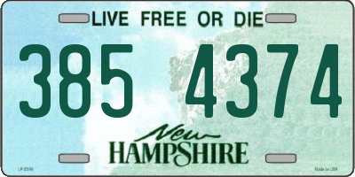 NH license plate 3854374