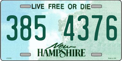 NH license plate 3854376