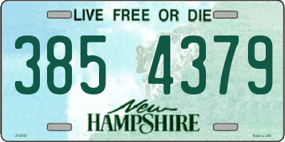 NH license plate 3854379