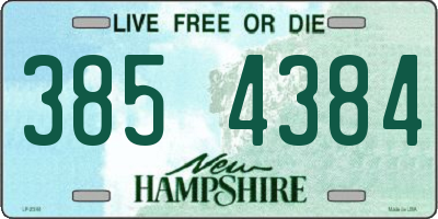 NH license plate 3854384