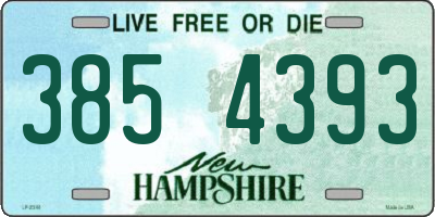 NH license plate 3854393