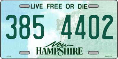 NH license plate 3854402