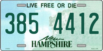 NH license plate 3854412