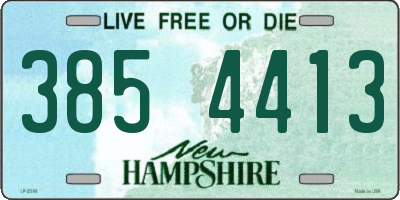 NH license plate 3854413