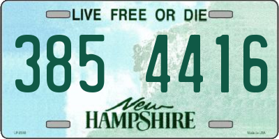 NH license plate 3854416