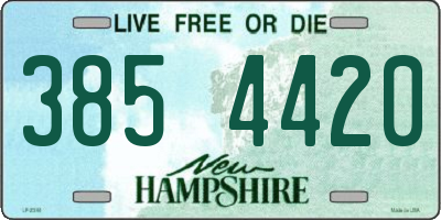 NH license plate 3854420