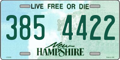 NH license plate 3854422