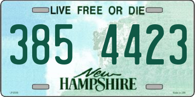 NH license plate 3854423