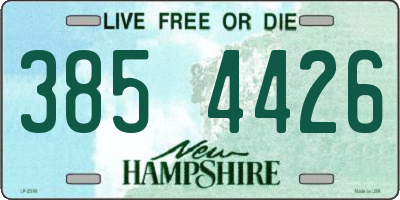 NH license plate 3854426