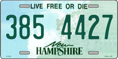 NH license plate 3854427
