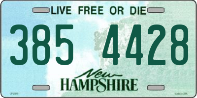 NH license plate 3854428