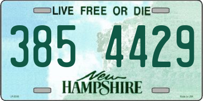 NH license plate 3854429
