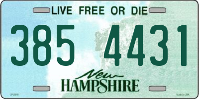 NH license plate 3854431