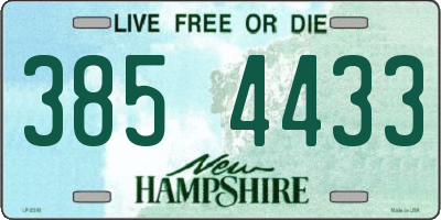 NH license plate 3854433