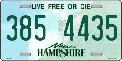 NH license plate 3854435