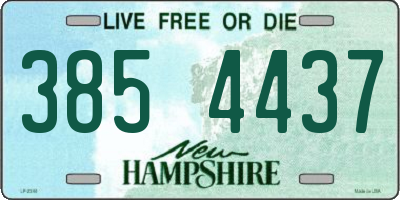 NH license plate 3854437