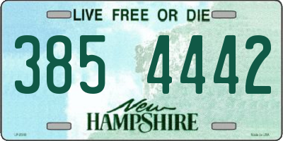 NH license plate 3854442