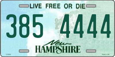 NH license plate 3854444