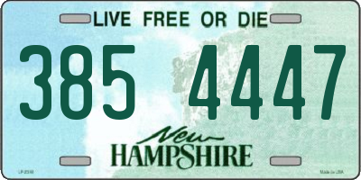 NH license plate 3854447