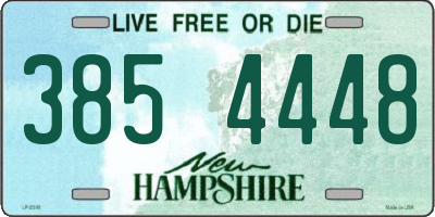 NH license plate 3854448
