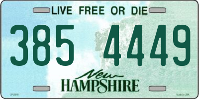 NH license plate 3854449