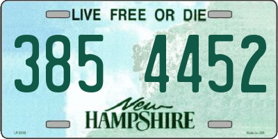 NH license plate 3854452