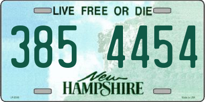 NH license plate 3854454