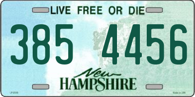 NH license plate 3854456