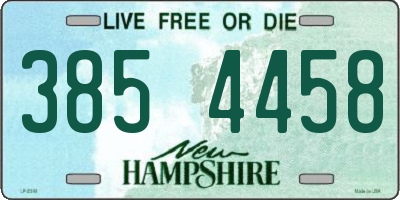 NH license plate 3854458