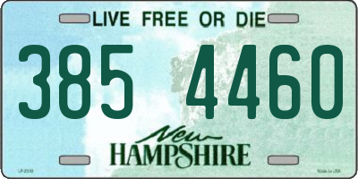 NH license plate 3854460