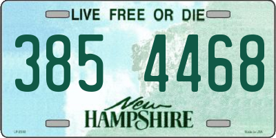 NH license plate 3854468