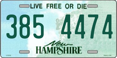 NH license plate 3854474