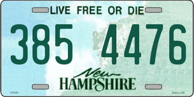 NH license plate 3854476