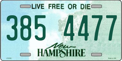 NH license plate 3854477