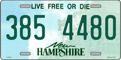NH license plate 3854480
