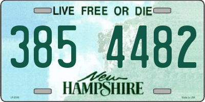 NH license plate 3854482