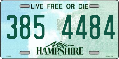 NH license plate 3854484