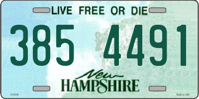 NH license plate 3854491