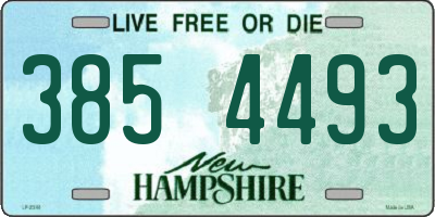 NH license plate 3854493